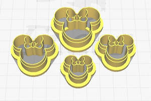 Polymer Clay Cutters: FC Minnie Polymer Clay Cutters
