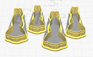 Polymer Clay Cutters: FC Dress 2 Polymer Clay Cutters