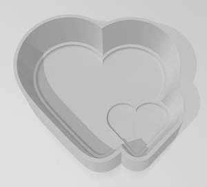 Bath Bomb Moulds 1 Piece: 2 Hearts Bath Bomb Mould