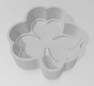 Bath Bomb Moulds 1 Piece: Shamrock Hybrid Bath Bomb Mould