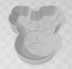 Bath Bomb Moulds 1 Piece: Reindeer Bath Bomb Mould