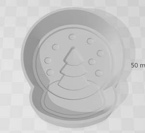 Bath Bomb Moulds 1 Piece: Snow Globe 2 Bath Bomb Mould
