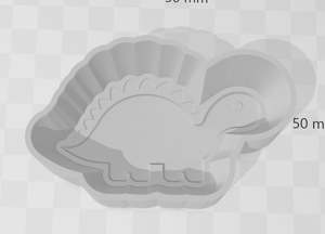 Bath Bomb Moulds 1 Piece: Dinosaur 2 Bath Bomb Mould