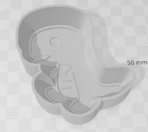 Bath Bomb Moulds 1 Piece: T Rex Bath Bomb Mould