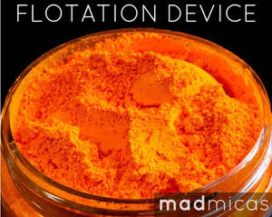 New Mica Collection: Mad Micas Floatation Device Orange Neon Pigment
