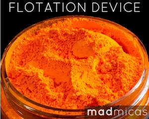 New Mica Collection: Mad Micas Floatation Device Orange Neon Pigment