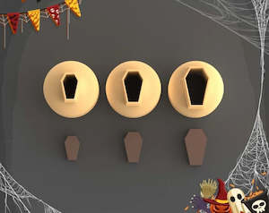 Halloween Collection: CC Micro Coffin Polymer Clay Cutters