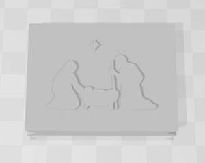 Christmas Cradle Soap Stamp