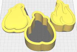 Bath Bomb Moulds: CD Flame Fire Plunger Bath Bomb Mould