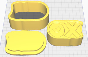 Bath Bomb Moulds: CD XO Cookie Plunger Bath Bomb Mould