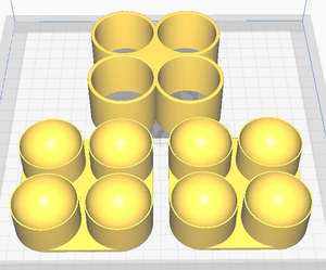 Bath Bomb Moulds: Multi Sphere (4 ball) Bath Bomb Mould