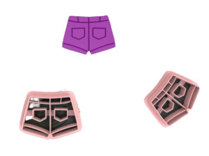 Summer 2022 Collection: FC Short Pants Polymer Clay Cutters
