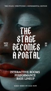 The Stage Unbuttoned Experimental Edition – 1 NOV – 8pm – First Release