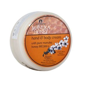 Products: Manuka Honey Hand and Body Cream. 100g - New Zealand gifts. glass kauri greenstone possum bone