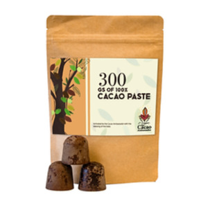 100% Pure Pacific Cacao Paste 300g bag