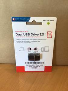 Sandisk Ultra Dual USB Drive 3.0 - 64GB