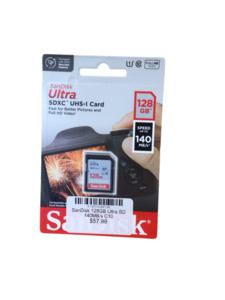 SanDisk 128GB Ultra SD 140MB/s C10