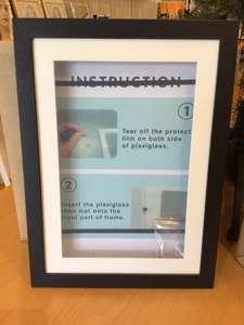 Photo Frames 1: A4 Kids Art Display Frame - Black