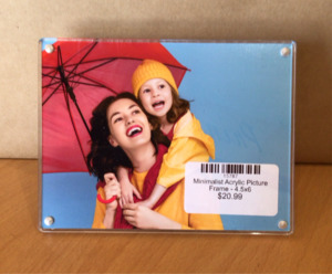 Minimalist Acrylic Picture Frame - 4.5x6