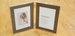 Photo Frames 1: Double 6x8 Silver frame
