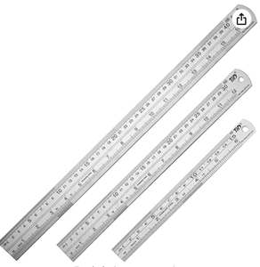 50 Off Diy: Ruler Straight Edge 16 inch Stainless Steel