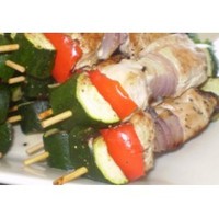 Products: Chargrilled Vegetable and Chicken Kebabs