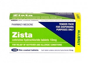 Tablets: Zista 10mg Tablets 100