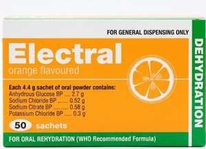 Frontpage: Electral Oral Electrolyte Rehydration Sachets 50 Pack