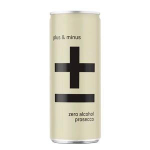 Plus & Minus Zero Alcohol Prosecco Can