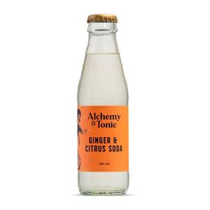 Spirits Mixers: Alchemy & Tonic Ginger & Citrus Soda Water, Bottles
