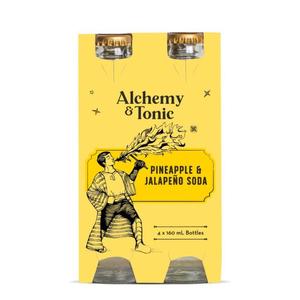 Alchemy & Tonic Pineapple & Jalapeño Soda Water, Bottles