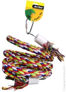 Avi One Parrot Toy Rope Twister With Bell 40cm Interactive