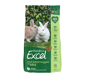 Topflite Burgess Excel Adult RABBIT Nuggets with Mint