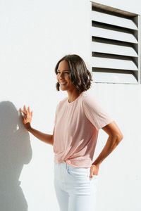 Et Alia: ET ALIA Twist Tee Candy Stripe