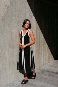 ET ALIA Edie Dress Noir Lines