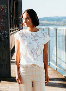 ET ALIA Sierra Top Ivory Florals