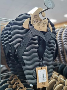 Footwear: KUSTOM Hummer Jandal Black