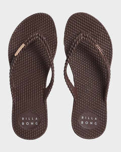 Footwear: BILLABONG Kick Back Thong Solid Expresso