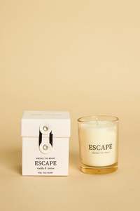 Among The Brave: AMONG THE BRAVE Escape Vanilla Amber 60g Soy Candle