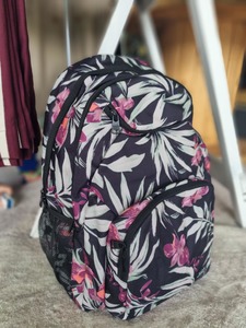 ROXY Shadow Swell Printed Backpack Black Floral