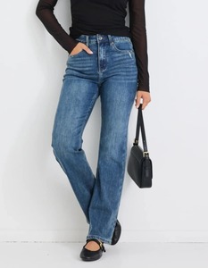 STORIES BE TOLD Farah Mid Blue High Rise Denim Jean