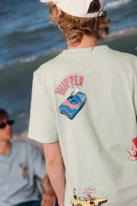 Huffer: HUFFER Classic Tee Festie Matcha