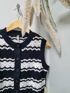 Huffer: HUFFER Ziggy Stripe Knit Vet