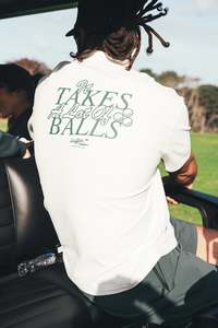 Huffer: HUFFER GOLF Ballsy Polo Shirt Basalt