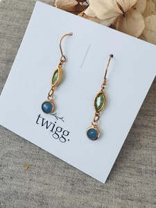 TWIGG JEWELLERY Botanic Gem Dangle Earrings