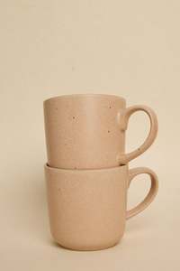 Hayz Homewares: WILLOW + MAE Caffeine Fix Speckle Pink Pack of 2 Mugs
