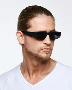 Reality Eyewear: REALITY EYEWEAR The Rush Matte Black Sunglass