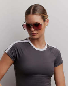 Reality Eyewear: REALITY EYEWEAR Chicago Smokey Claret Sunglass