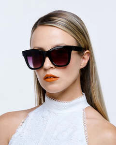 Reality Eyewear: REALITY EYEWEAR Crush Black Sunglass