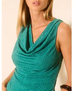 Mon Renn: MON RENN Nola Top Teal